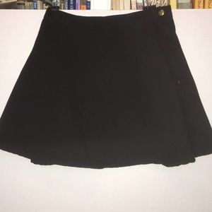 American Apparel Black Denim Circle Mini Skirt, S